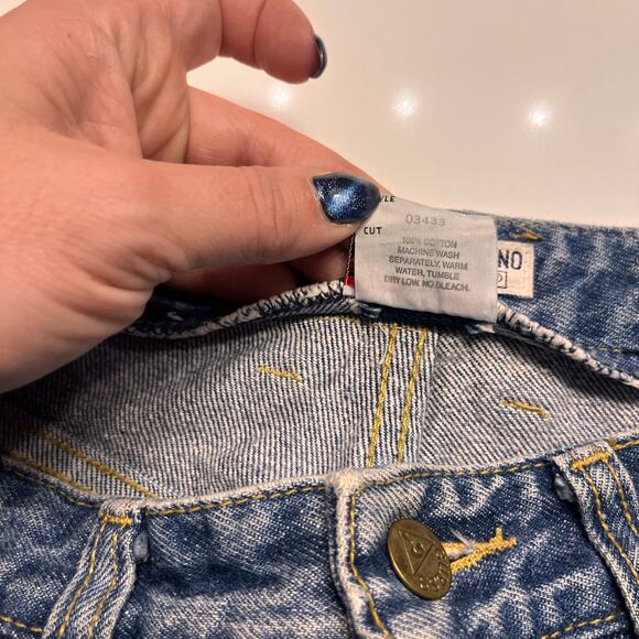 VTG 90's Guess By Georges Marciano Tapered Leg Ankle Jeans Size 32 - Picture 6 of 10